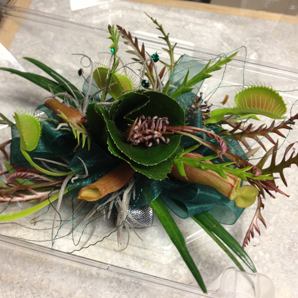 carnivorous plant corsage