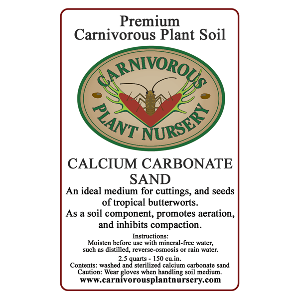 Soil Component - Calcium Carbonate Sand | | Carnivorous Plant Nursery
