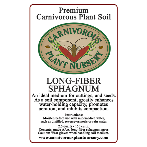 Soil Component - Long-Fiber Sphagnum | | Carnivorous Plant Nursery