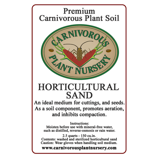 Soil Component - Horticultural Sand | | Carnivorous Plant Nursery