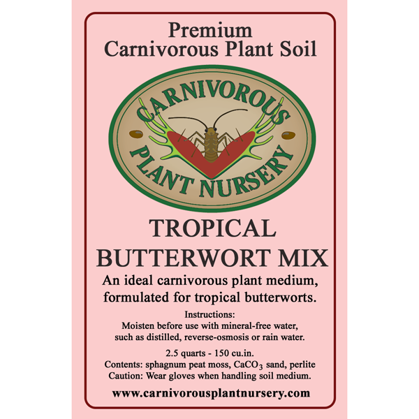 Tropical Butterwort Soil Mix | | Carnivorous Plant Nursery