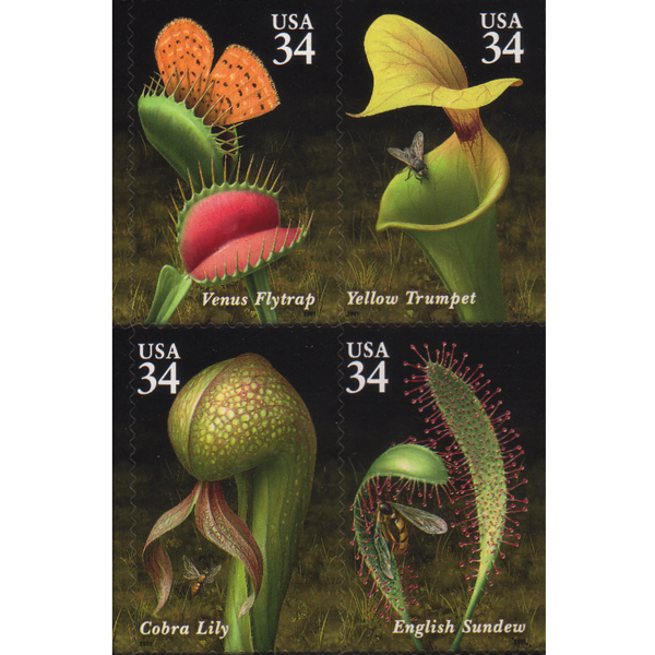 Carnivorous Plant Stamps - United States