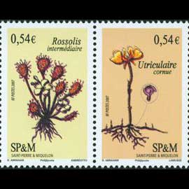 Carnivorous Plant Stamps - Saint-Pierre & Miquelon