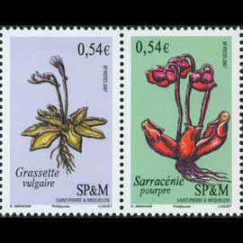 Carnivorous Plant Stamps - Saint-Pierre & Miquelon