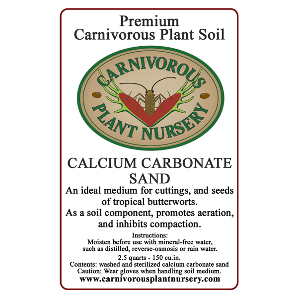 Soil Component Label Calcium Carbonate Sand