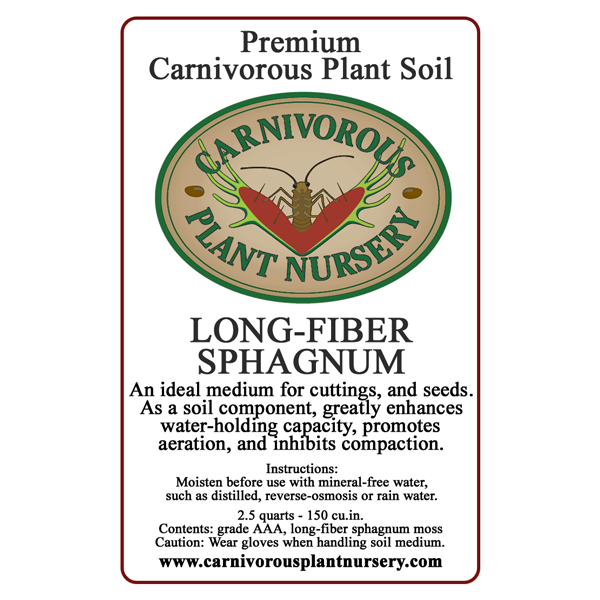 CP Soil Component Label Long-Fiber Sphagnum