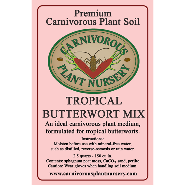 CP Soil Mix Label Tropical Butterworts
